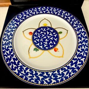 BVLGARI Frutta alla Finestra Blue Service Plate Charger 12 in Rosenthal Bulgari
